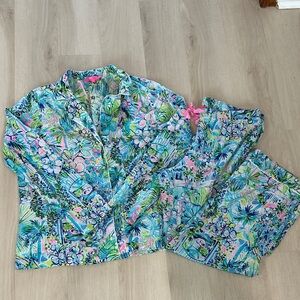 Lilly Pulitzer PJ set in Lilly’s House